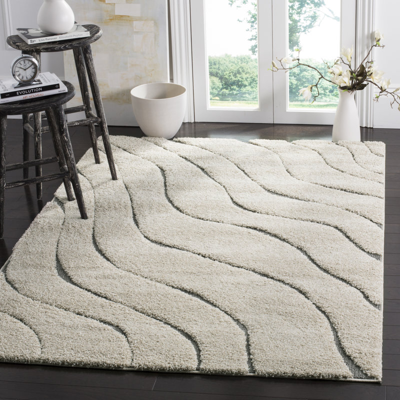 Ebern Designs Stacie Cream/Grey Area Rug & Reviews Wayfair.ca